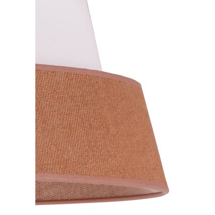 Duolla - Candeeiro suspenso GALAXY 1xE27/15W/230V diâmetro 50 cm castanho/branco