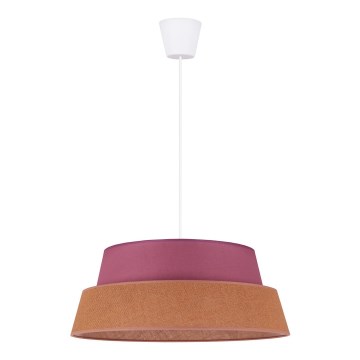 Duolla - Candeeiro suspenso GALAXY 1xE27/40W/230V diâmetro 50 cm rosa