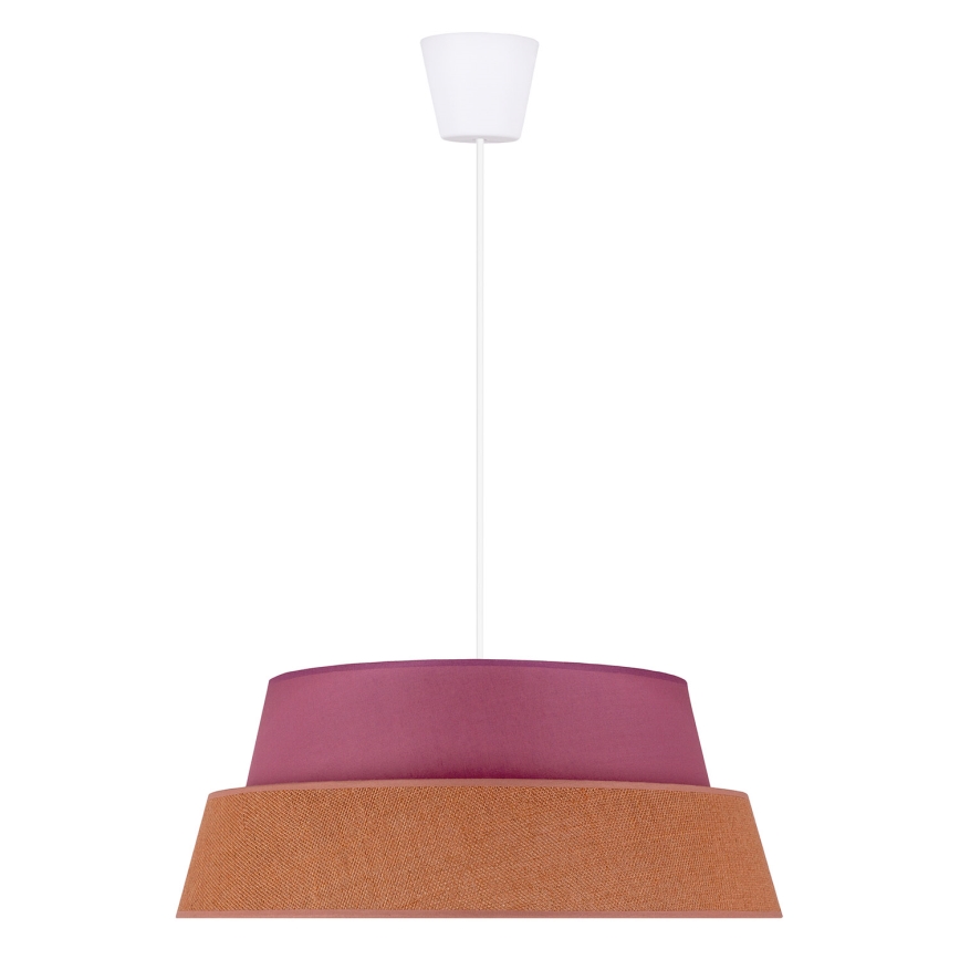 Duolla - Candeeiro suspenso GALAXY 1xE27/40W/230V diâmetro 50 cm rosa