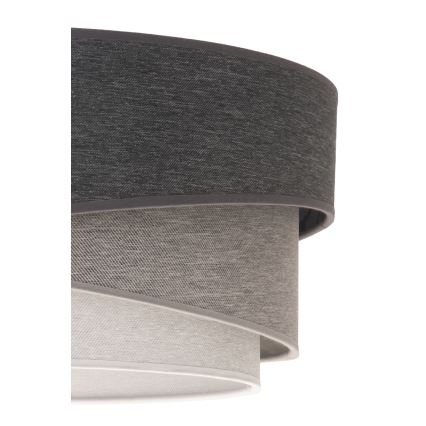 Duolla - Candeeiro suspenso KOBO 1xE27/15W/230V diâmetro 45 cm antracite/cinzento/branco