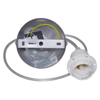 Duolla - Candeeiro suspenso KOBO 1xE27/15W/230V diâmetro 45 cm antracite/cinzento/branco