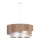 Duolla - Candeeiro suspenso KOBO 1xE27/15W/230V diâmetro 45 cm bege/dourado/branco