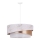 Duolla - Candeeiro suspenso KOBO 1xE27/15W/230V diâmetro 45 cm branco/Rosa dourado