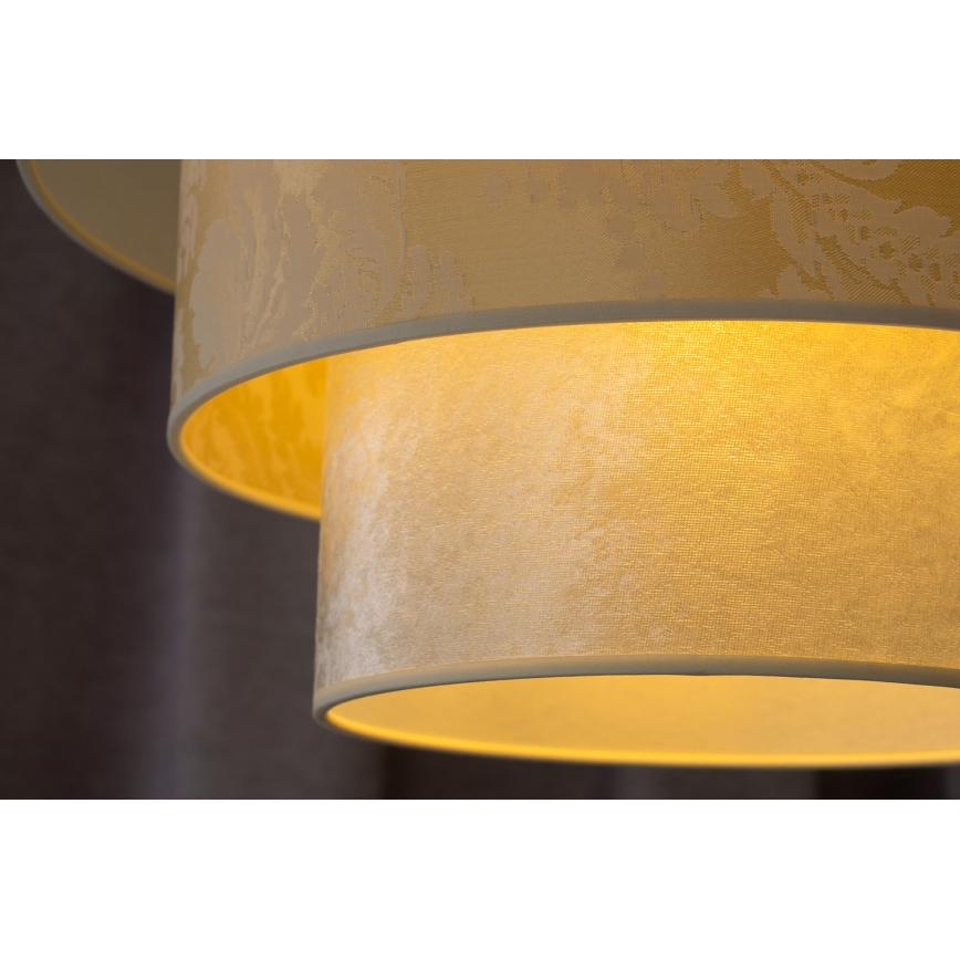 Duolla - Candeeiro suspenso LUNETA 1xE27/40W/230V diâmetro 45 cm creme