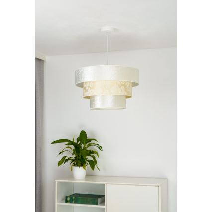 Duolla - Candeeiro suspenso LUNETA 1xE27/40W/230V diâmetro 45 cm creme