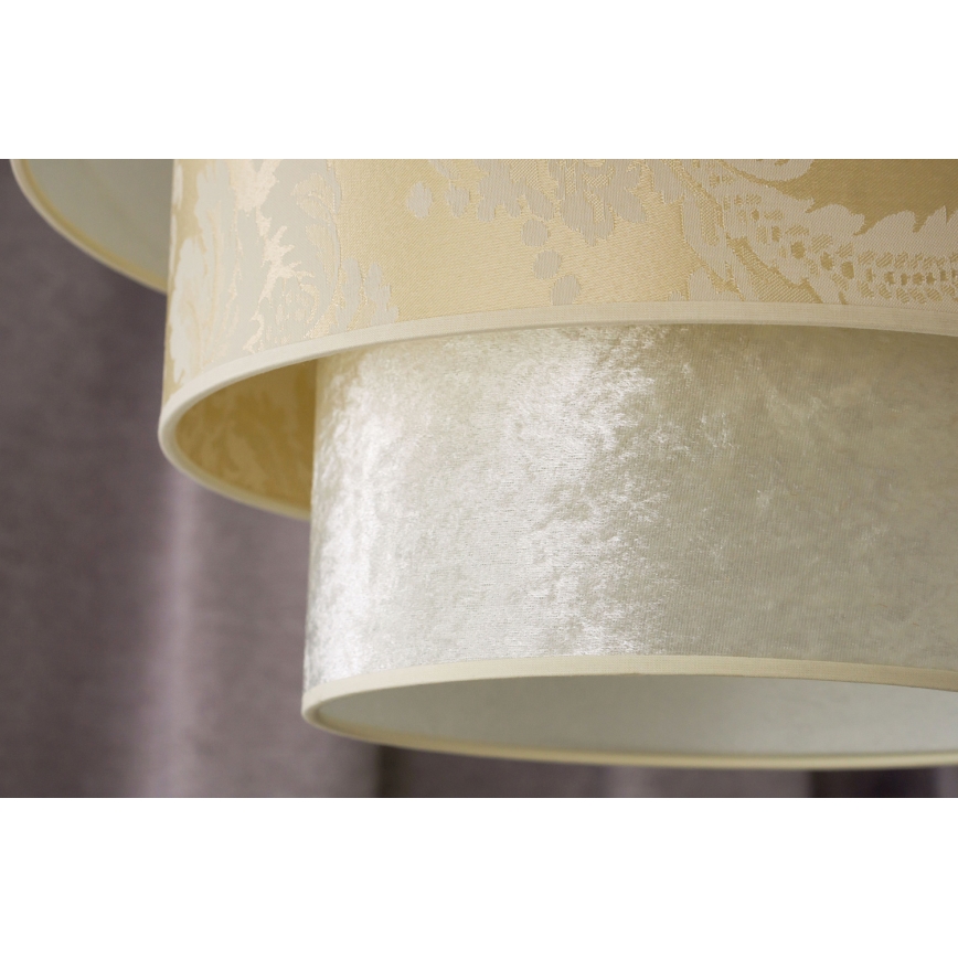 Duolla - Candeeiro suspenso LUNETA 1xE27/40W/230V diâmetro 45 cm creme