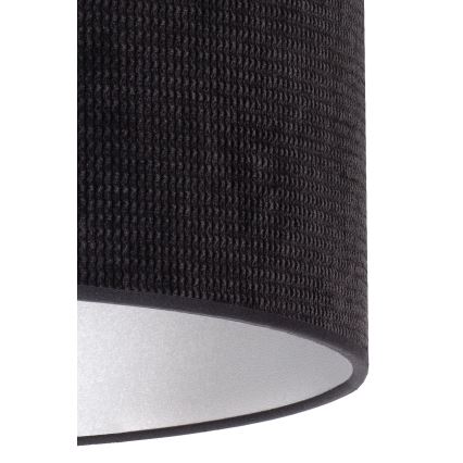 Duolla - Candeeiro suspenso LYON 1xE27/15W/230V diâmetro 40 cm preto