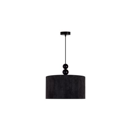 Duolla - Candeeiro suspenso LYON 1xE27/15W/230V diâmetro 40 cm preto
