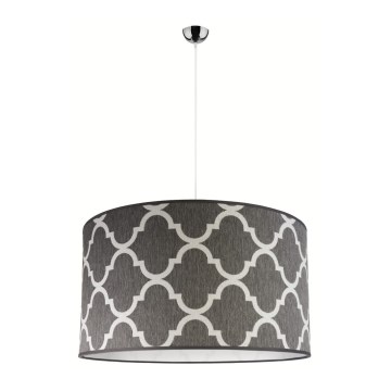 Duolla - Candeeiro suspenso MAROKO 1xE27/40W/230V diâmetro 45 cm cinzento/branco