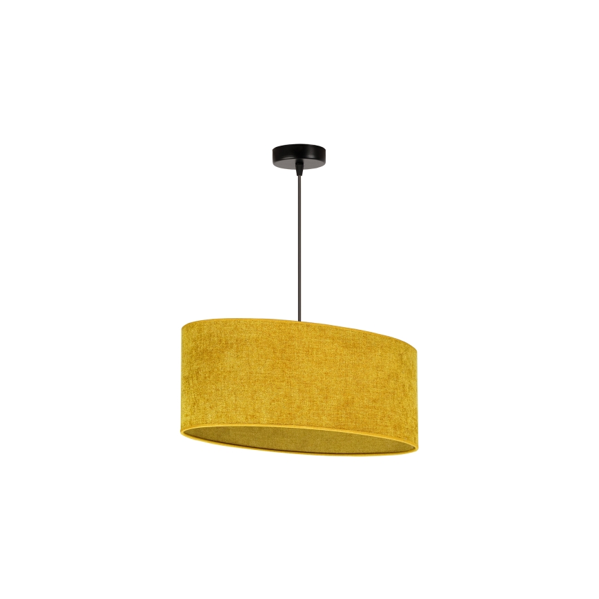 Duolla - Candeeiro suspenso OVAL 1xE27/15W/230V castanho