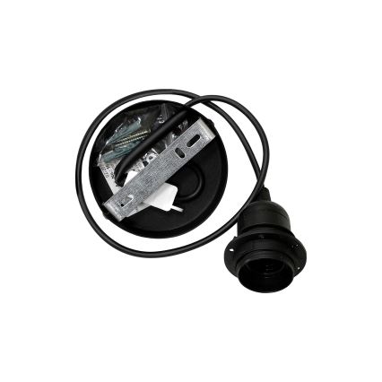 Duolla - Candeeiro suspenso OVAL 1xE27/15W/230V castanho
