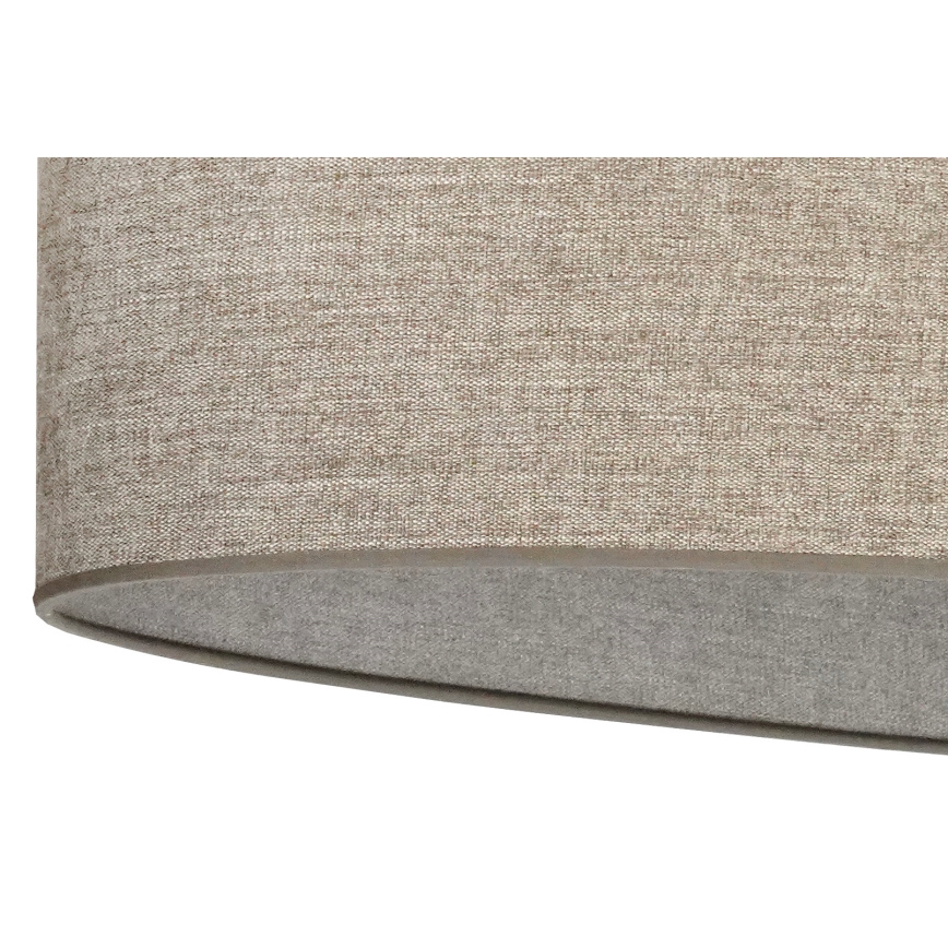 Duolla - Candeeiro suspenso OVAL 2xE27/15W/230V castanho