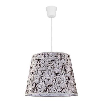 Duolla - Candeeiro suspenso POP 1xE27/40W/230V lã diâmetro 38 cm cinzento