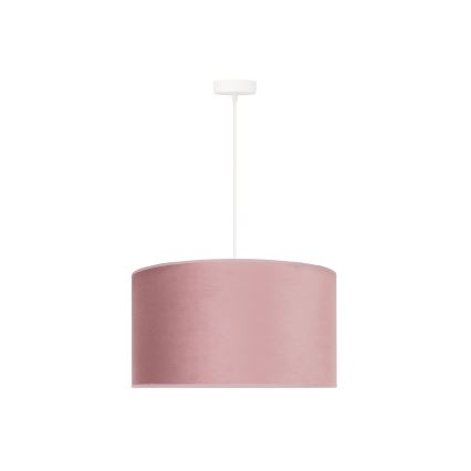 Duolla - Candeeiro suspenso ROLLER 1xE27/15W/230V diâmetro 40 cm rosa/dourado