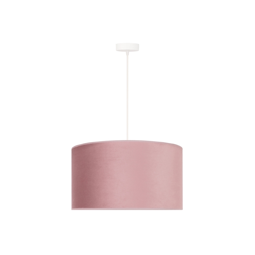 Duolla - Candeeiro suspenso ROLLER 1xE27/15W/230V diâmetro 40 cm rosa/dourado
