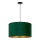 Duolla - Candeeiro suspenso ROLLER 1xE27/15W/230V diâmetro 40 cm verde escuro/dourado