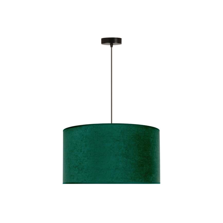 Duolla - Candeeiro suspenso ROLLER 1xE27/15W/230V diâmetro 40 cm verde escuro/dourado