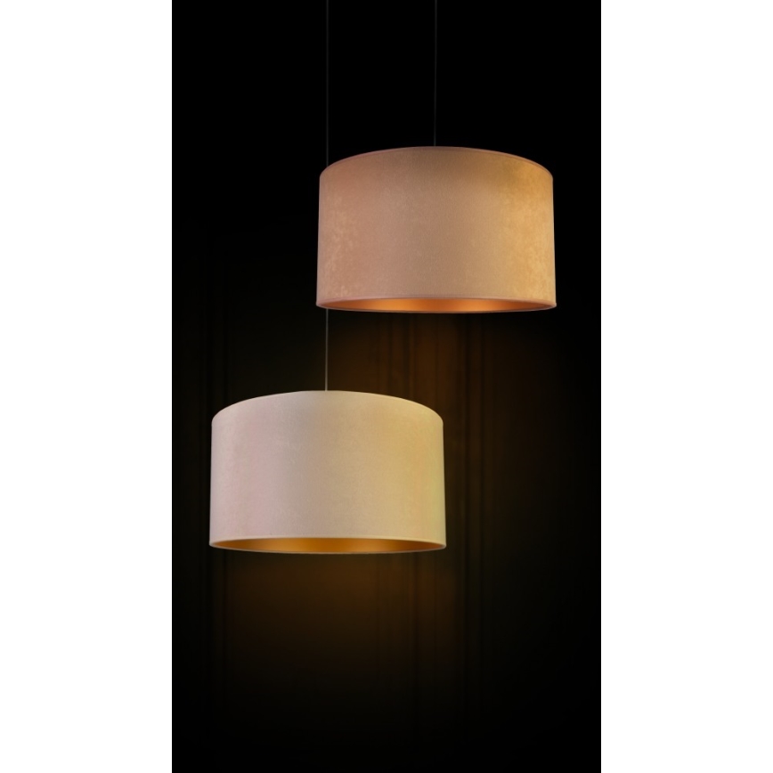 Duolla - Candeeiro suspenso ROLLER 1xE27/40W/230V diâmetro 40 cm bege