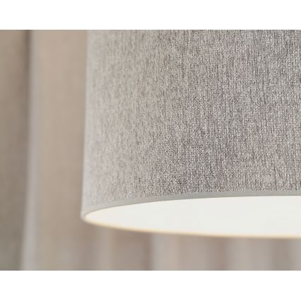 Duolla - Candeeiro suspenso ROLLER ECO RECYCLING 1xE27/15W/230V diâmetro 45 cm cinzento