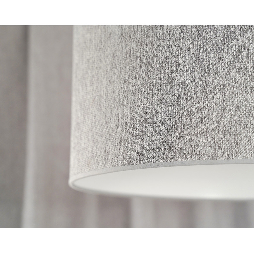 Duolla - Candeeiro suspenso ROLLER ECO RECYCLING 1xE27/15W/230V diâmetro 45 cm cinzento