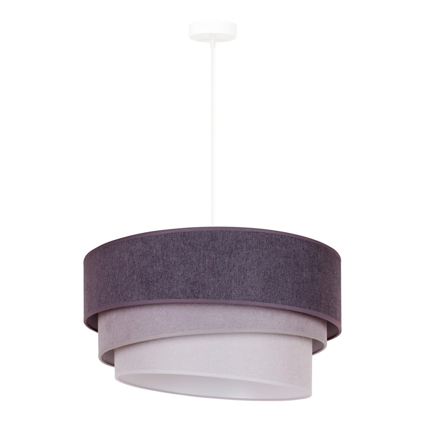Duolla - Candeeiro suspenso TRIO 1xE27/15W/230V diâmetro 45 cm antracite/cinzento/branco