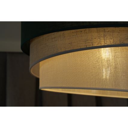 Duolla - Candeeiro suspenso TRIO 1xE27/15W/230V diâmetro 45 cm verde/cinzento/branco