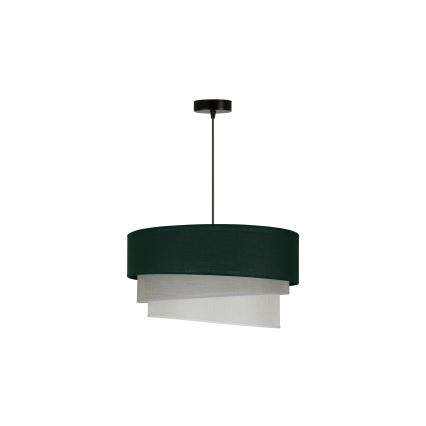 Duolla - Candeeiro suspenso TRIO 1xE27/15W/230V diâmetro 45 cm verde/cinzento/branco
