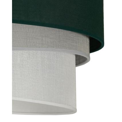 Duolla - Candeeiro suspenso TRIO 1xE27/15W/230V diâmetro 45 cm verde/cinzento/branco