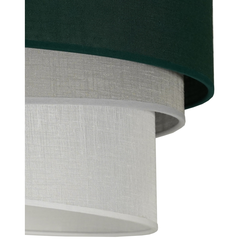 Duolla - Candeeiro suspenso TRIO 1xE27/15W/230V diâmetro 45 cm verde/cinzento/branco