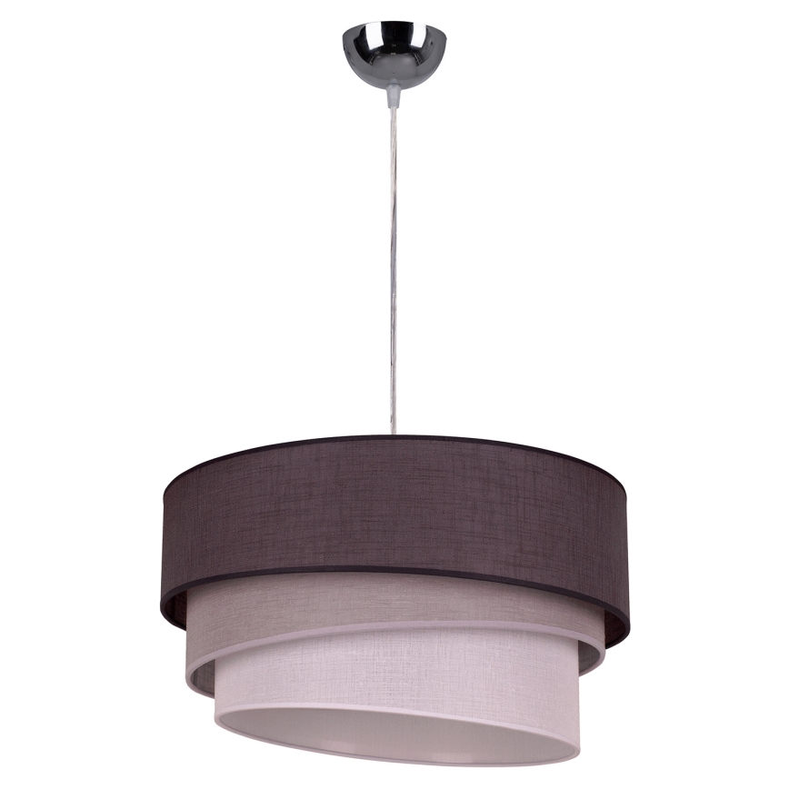 Duolla - Candeeiro suspenso TRIO 1xE27/40W/230V diâmetro 45 cm antracite/cinzento/branco
