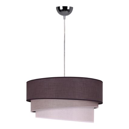 Duolla - Candeeiro suspenso TRIO 1xE27/40W/230V diâmetro 45 cm antracite/cinzento/branco