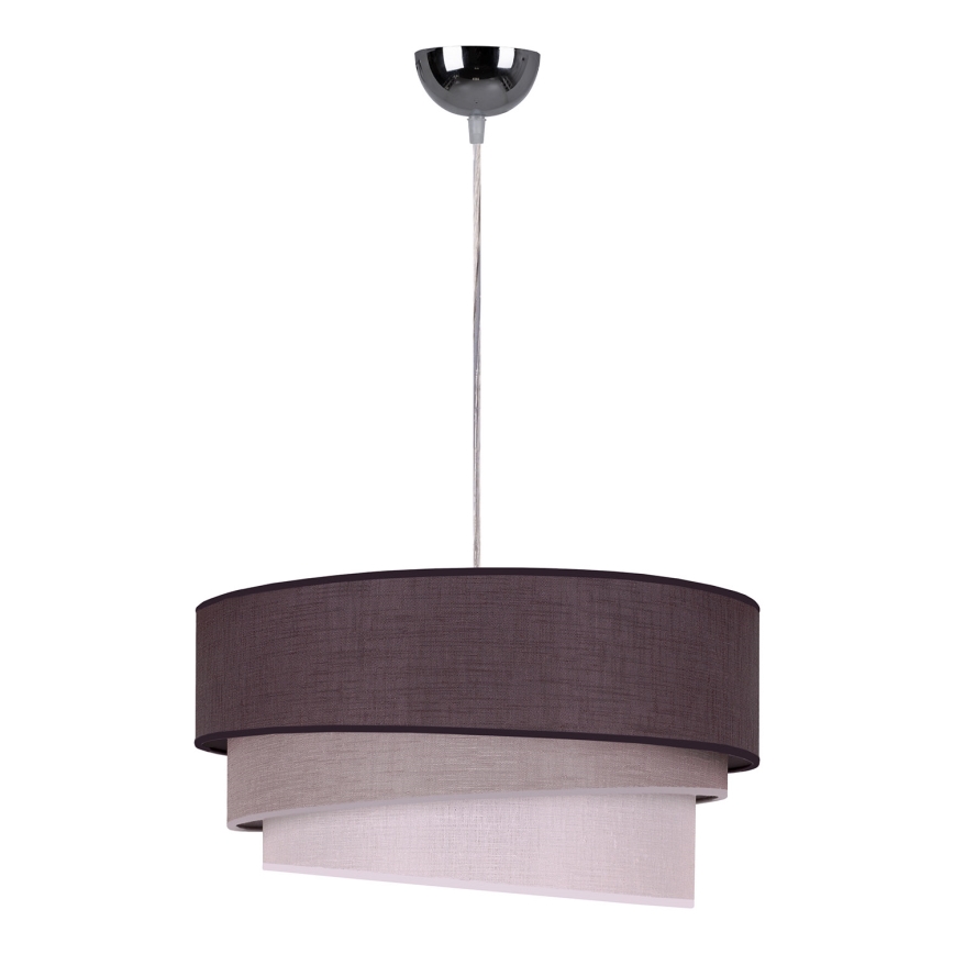 Duolla - Candeeiro suspenso TRIO 1xE27/40W/230V diâmetro 45 cm antracite/cinzento/branco