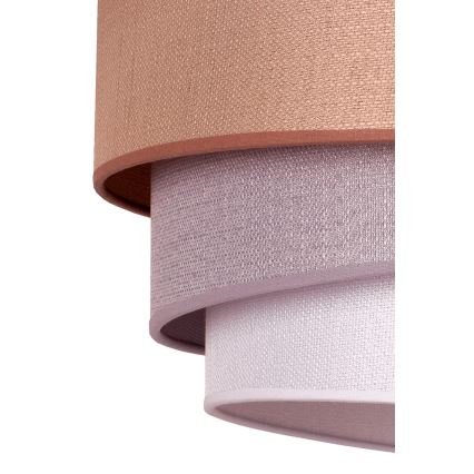 Duolla - Candeeiro suspenso TRIO 1xE27/40W/230V diâmetro 45 cm castanho/cinzento/prateado