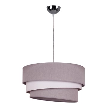 Duolla - Candeeiro suspenso TRIO 1xE27/40W/230V diâmetro 45 cm cinzento/branco