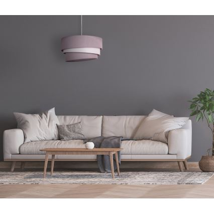 Duolla - Candeeiro suspenso TRIO 1xE27/40W/230V diâmetro 45 cm cinzento/branco