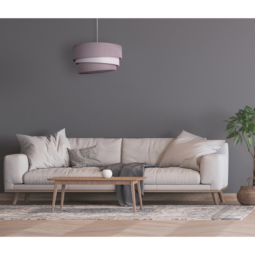 Duolla - Candeeiro suspenso TRIO 1xE27/40W/230V diâmetro 45 cm cinzento/branco