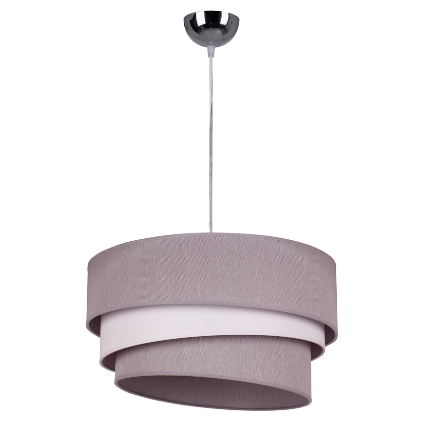Duolla - Candeeiro suspenso TRIO 1xE27/40W/230V diâmetro 45 cm cinzento/branco