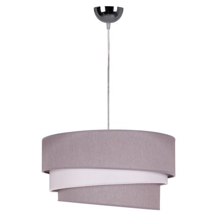 Duolla - Candeeiro suspenso TRIO 1xE27/40W/230V diâmetro 45 cm cinzento/branco