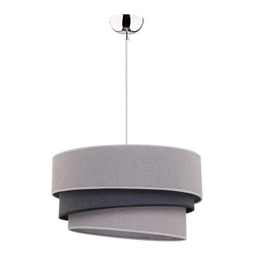 Duolla - Candeeiro suspenso TRIO 1xE27/40W/230V diâmetro 45 cm cinzento/preto