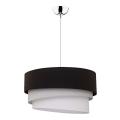 Duolla - Candeeiro suspenso TRIO 1xE27/40W/230V diâmetro 45 cm preto/cinzento/branco