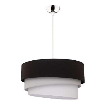 Duolla - Candeeiro suspenso TRIO 1xE27/40W/230V diâmetro 45 cm preto/cinzento/branco