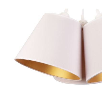 Duolla - Candeeiro suspenso TWIGGY 3xE27/40W/230V diâmetro 60 cm branco