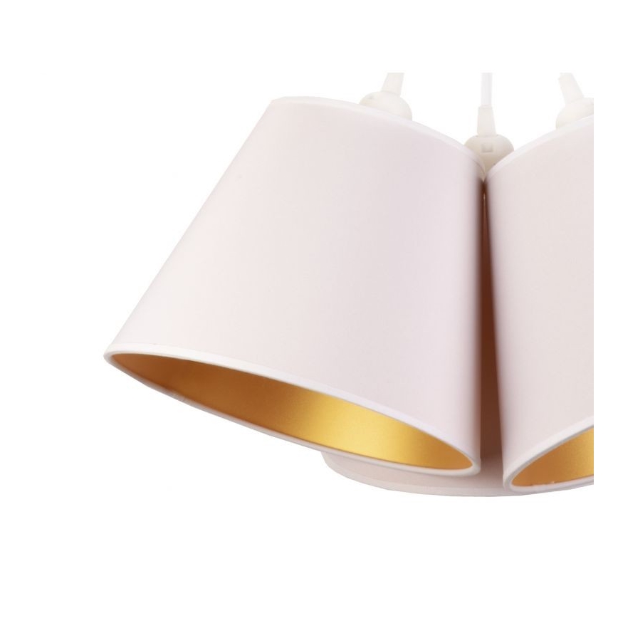 Duolla - Candeeiro suspenso TWIGGY 3xE27/40W/230V diâmetro 60 cm branco