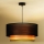 Duolla - Candeeiro suspenso WOOD BOHO 1xE27/15W/230V diâmetro 45 cm preto/bege