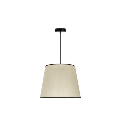 Duolla - Candeeiro suspenso YUTE 1xE27/15W/230V diâmetro 38 cm cinzento/preto
