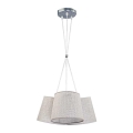 Duolla - Candelabro num fio ROSSA 3xE27/40W/230V cinza claro