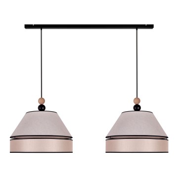 Duolla - Candelabro suspenso AVIGNON 2xE27/15W/230V bege