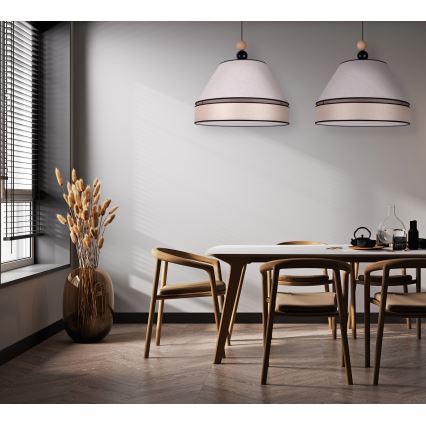 Duolla - Candelabro suspenso AVIGNON 2xE27/15W/230V bege