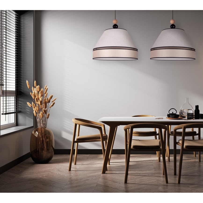 Duolla - Candelabro suspenso AVIGNON 2xE27/15W/230V bege