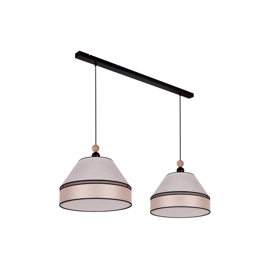 Duolla - Candelabro suspenso AVIGNON 2xE27/15W/230V bege